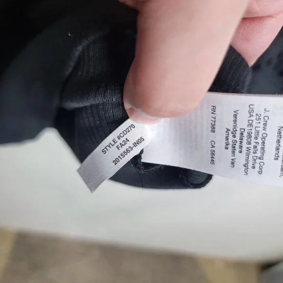 J Crew Lace Sleeve Top Black Size Small CD270 Sheer Whimsygoth Preppy Career - Picture 6 of 8